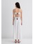 Keten Karışımlı Beyaz Elbise 1310797-620 12