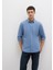 Tencel Tm Liyosel Karışımlı Mavi Gömlek 0211805-83767 9