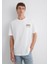 Baskılı Beyaz Tişört 0613032-70057 8