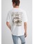Baskılı Beyaz Tişört 0613032-70057 9