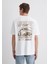 Baskılı Beyaz Tişört 0613032-70057 12