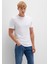 Stretch Beyaz Basic Tişört 061747-620 8