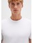 Stretch Beyaz Basic Tişört 061747-620 12
