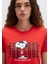 Snoopy Baskılı Kırmızı Tişört 1613670-83870 14