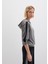 Şerit Detaylı Kapüşonlu Gri Sweatshirt 1S10443-82577 12