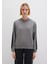 Şerit Detaylı Kapüşonlu Gri Sweatshirt 1S10443-82577 14