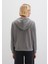 Şerit Detaylı Kapüşonlu Gri Sweatshirt 1S10443-82577 15