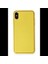 iPhone Xs Max Kılıf Coco Deri Silikon Kapak - Sarı 1