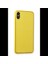 iPhone Xs Max Kılıf Coco Deri Silikon Kapak - Sarı 3