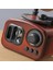 Ahşap Desenli Gramofon Müzik Kutusu Retro Nostaljik Müzik Çalar 3