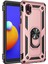 Samsung Galaxy A01 Core Kılıf Sofya Yüzüklü Silikon Kapak - Rose 1