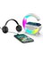 Kablosuz Şarj Standlı Rgb Hoparlör Hızlı Şarj Bluetooth 7 Renk LED Işık Sd Kart Fm Radyo Ses Bombası 6