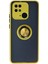 Xiaomi Redmi 10C Kılıf Montreal Yüzüklü Silikon Kapak - Sarı 1