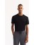 Erkek Antrasit Beli Lastikli Bağcıklı Bi-Stretch İnterlok Regular Fit Eşofman Altı B003400 7