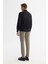 Erkek Regular Fit Siyah Düğmeli Yaka %100 Pamuk Oxford Basic Gömlek B002034 7