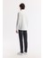 Erkek Regular Fit Beyaz Düğmeli Yaka %100 Pamuk Oxford Basic Gömlek B002034 6