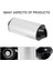 38MM Evrensel Motosiklet Egzersiz Muffler Boru Gürültü Ses Eliminatör Kelepçe Kiti 125CC 150CC 160CC Kir Çukur Bisiklet Honda Yamaha Kawasaki (Beyaz) (Yurt Dışından) 4