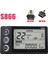 24V 36V 48V 60V S866 Kontrol Paneli Pano Elektrikli Bisiklet LCD Ekran Elektrikli E-Bisiklet Scooter Için (Sm Fiş 5pın) (Yurt Dışından) 5