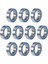 20 Adet 6700-2RS Yüksek Kalite 6700 2rs 10X15X4MM Minyatür Conta Sabit Bilyalı Rulman, Mavi (Yurt Dışından) 1