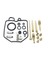 Honda Hawk Için 400 CB400T CB400 N 1980-81 Karbüratör Onarımı Karbonhidrat Rebuild Kit 4 Set (Yurt Dışından) 3