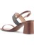 Nacedıa 5fx Kahverengi Kadın Topuklu Sandalet 13