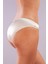 Golshan Giselle Mini Slip, Kadın Güpürlü Saten Ekru Külot 4