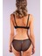 Golshan Galiana Mini Slip, Kadın Tül Transparan Siyah Külot 6
