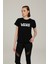 WM DROP V SS CREW-B Siyah Kadın Kısa Kol T-Shirt 2