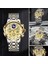 Altın Sarı Erkekler Izle Lıge Üst Marka Lüks Rahat Spor Saatler Erkekler Için Paslanmaz Çelik Kol Saati Casıo (Yurt Dışından) 3