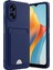 Oppo A38 Kılıf Kelvin Kartvizitli Silikon - Lacivert 1