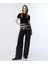 Görsel Baskılı Wıde Leg Jean Pantolon TW6250018044036 2