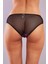 Golshan Gardenia Mini Slip, Kadın Dantelli Çiçek Baskılı Siyah Normal Bel Külot 4