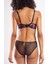 Golshan Gardenia Mini Slip, Kadın Dantelli Çiçek Baskılı Siyah Normal Bel Külot 8