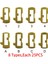 200PCS/LOT Pirinç SIP22 Araç Kilitli Tamir Aksesuarları Araç Kilidi Kamış Plakası Fiat Için 8 Türler Her Biri 25 Pcs (Yurt Dışından) 2