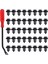 40PCS 10MM Push Tipi Plastik Tampon Çamurluk Parlama Bağlantı Elemanı Perçin Klipsleri ve Bir Tane Toka Aletini Çıkarın (Yurt Dışından) 1