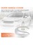 Araba Iç Kapı Kolu Kapak Dekoratif Trim, Tutamak Nissan Tiida Için Rozet 2005-2010 1.6 Livina NV200 B (Yurt Dışından) 4