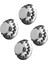 4pcs 76MMWHEEL Center Hub Kapakları Hubcaps Porsche Için Kapak 917 Cayenne Cayman Macan-B Hariç Tüm Porsche Tekerlek Kapakları Için (Yurt Dışından) 4
