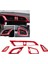 5pcs Kırmızı Merkezi Kontrol Outlet Hava Havalandırma Kapak Trim Abs Honda Civic Için Sol El Sürücüsü 10TH 2016-2019 (Yurt Dışından) 2