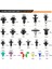 725PCS Araba Push Tutma Klipsleri ve Otomatik Bağlantı Elemanları Çeşitler - 23 Yaygın Boyutlar Kablo Bağları ile Tampon Mudguard Perçinleri (Yurt Dışından) 5