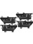4x Araba Stili Iç Kapı Kolu Hyundai Veracruz IX55 2007-2012 82610-3J000 82620-3J00WS Için Sağ Taraf (Yurt Dışından) 1