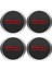 4pcs Fiat Için 133MM Hubcap 500 Tekerlekler Merkez Hub Kapakları Seti 68078419AC 68078421AC Toz Kapağı 51884863 Kırmızı (Yurt Dışından) 1