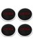 4pcs Fiat Için 133MM Hubcap 500 Tekerlekler Merkez Hub Kapakları Seti 68078419AC 68078421AC Toz Kapağı 51884863 Kırmızı (Yurt Dışından) 3