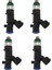 4pcs 1465A069 EAT310 Mitsubishi Pajero Için Yakıt Enjektörü 3.8 V6 (Yurt Dışından) 3