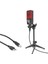 A8 USB Kondenser Mikrofon Ses Podcast Stüdyo Mikrofonları Bilgisayar Pc Için Pc Stentli A (Yurt Dışından) 1