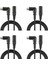 4x Xlr Kablo Müzikal Mikrofon Ses Kablosu Fişi Sağ Açı Xlr Dişi - Erkek Kablo 6 Feet (Yurt Dışından) 1