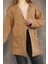 Yumuşak Dokulu Uzun Hırka Bej 1