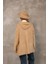 Yumuşak Dokulu Uzun Hırka Bej 3