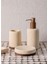 Travertine Banyo Seti Bej 3 Parça 3