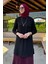 Gonca Taşlı Triko Tunik Siyah 3