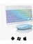 Rgb Tablet ve Telefonlar Için Bluetooth Klavye ve Mouse Set - AL7815 Mavi 1
